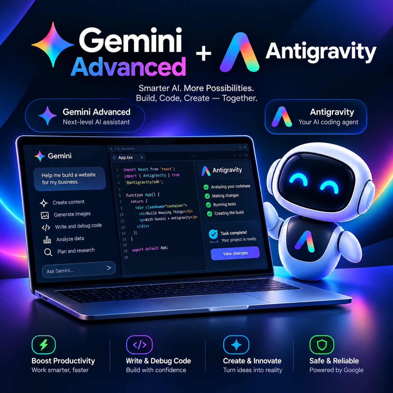 Gemini Advanced+Antigravity